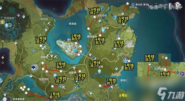 原神3.8版本蒲公英籽最佳采集路線是什么