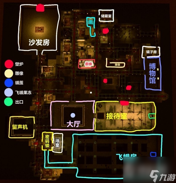 《深入后室 Inside the Backrooms 》恐怖旅馆地图及路线介绍