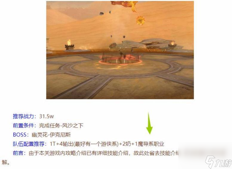 龙之谷沙漠龙人员配置是什么？