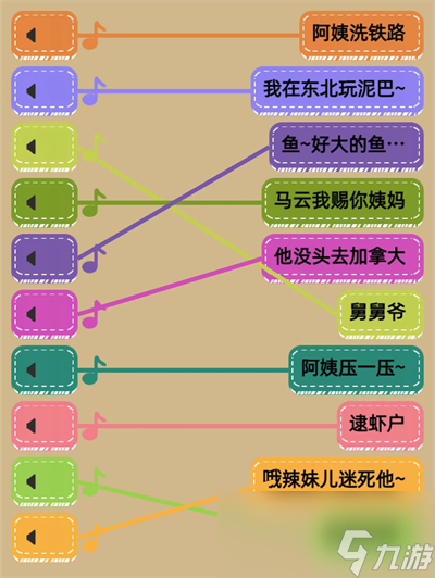 王藍莓玩出花鑒空耳連線攻略