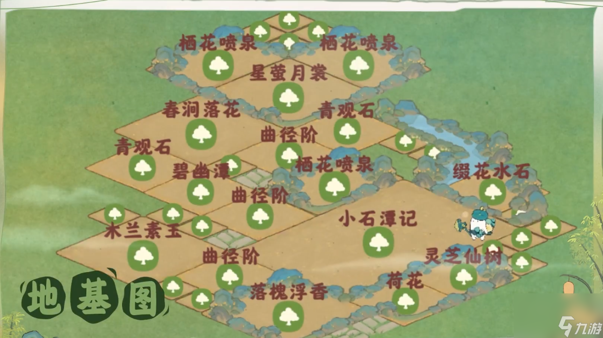 桃源深处有人家桃源漫步有什么布局,桃源漫步布局一览