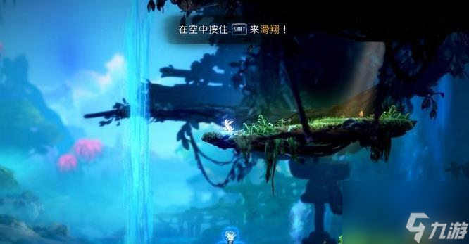 奥日与鬼火意志光之池钓鱼莫基上面怎么上？