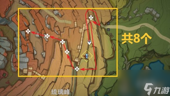 《原神》清心分布图 3.8清心收集路线