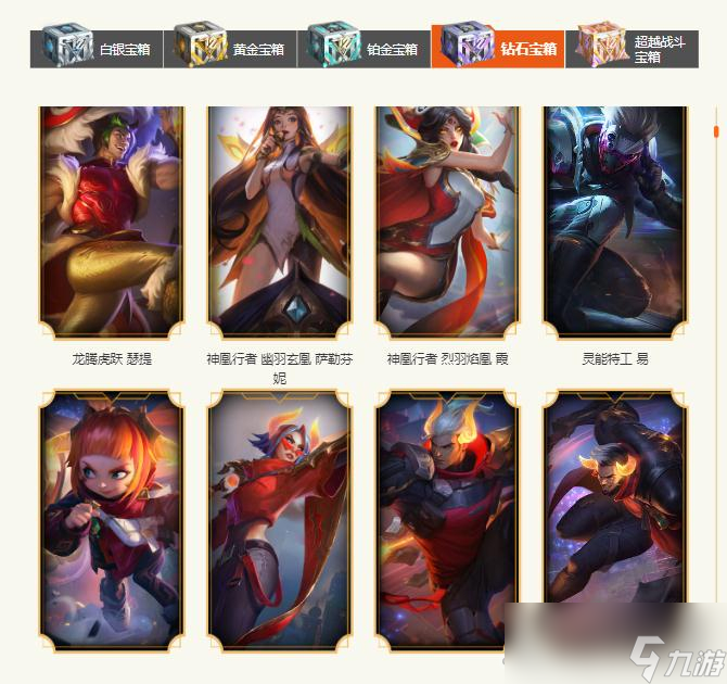 《英雄联盟》2023战斗之夜钻石宝箱皮肤介绍