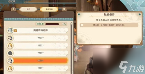 玛莉的炼金工房触发事件攻略一览