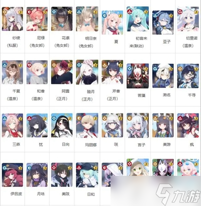 蔚蓝档案角色图鉴有哪些
