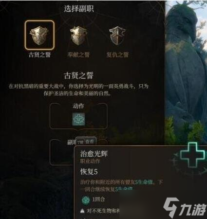 博德之门3圣武士副职业选哪个