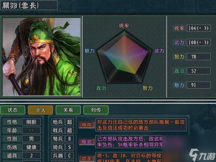 三国无双3武将排名是什么样的？