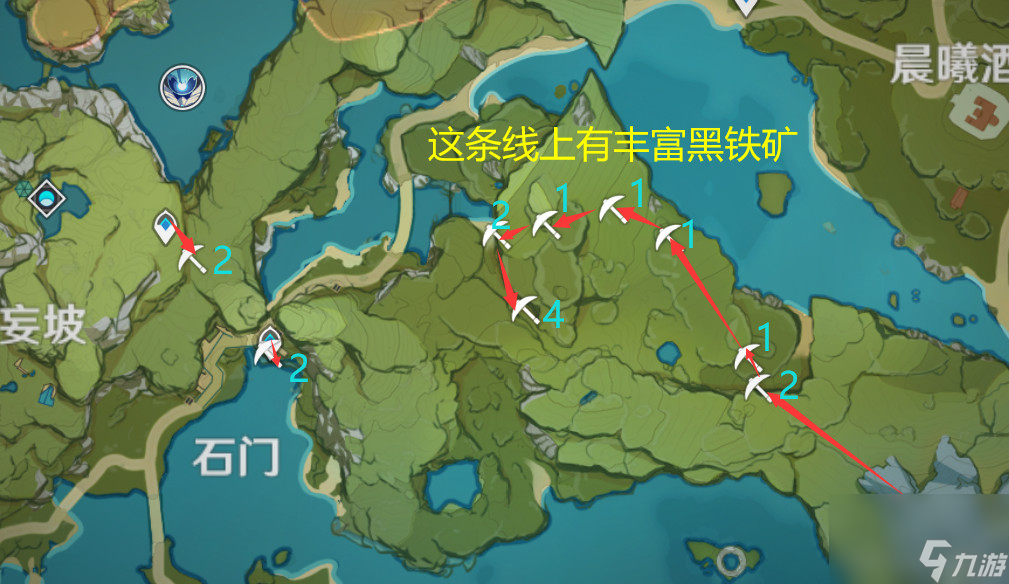 原神白铁块分布图