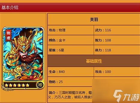 <a id='link_pop' class='keyword-tag' href='https://www.9game.cn/bdwsw/'>暴打魏蜀吴</a>五虎上将之首武圣关羽解析攻略 具体一览