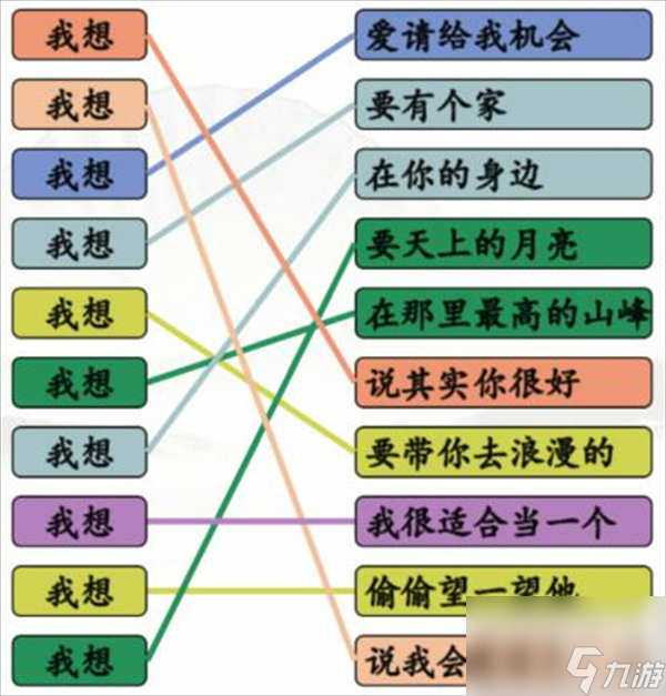 漢字找茬王連我想的歌怎么玩