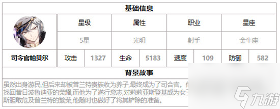 第七史诗司令官帕贝尔好不好用 第七史诗月光英雄司令官帕贝尔详细介绍