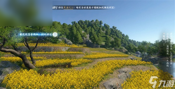 逆水寒手游油菜花田词话