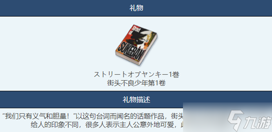 《蔚藍檔案》街頭不良少年第1卷物品圖鑒介紹