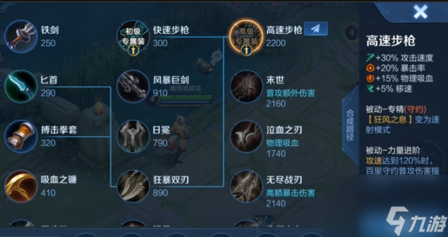 王者荣耀英雄专精装备-王者荣耀角色专精装大全
