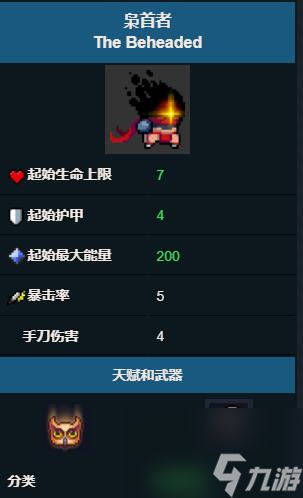 《元气骑士》枭首者技能属性图鉴