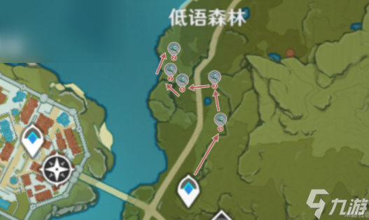 原神小灯草采集位置