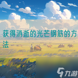 获得消逝的光芒钢筋的方法