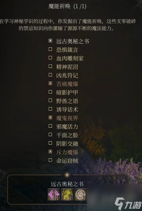 博德之门3邪术师简单构筑介绍