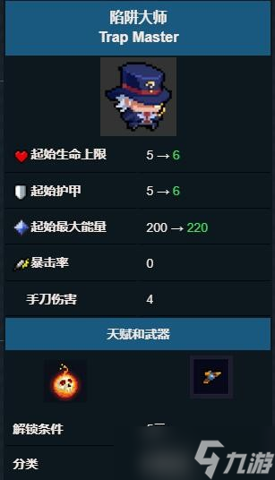 元气骑士陷阱大师怎么样-陷阱大师技能属性图鉴