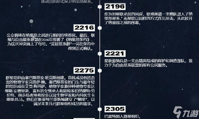 星空世界观时间线是什么,星空世界观时间线介绍