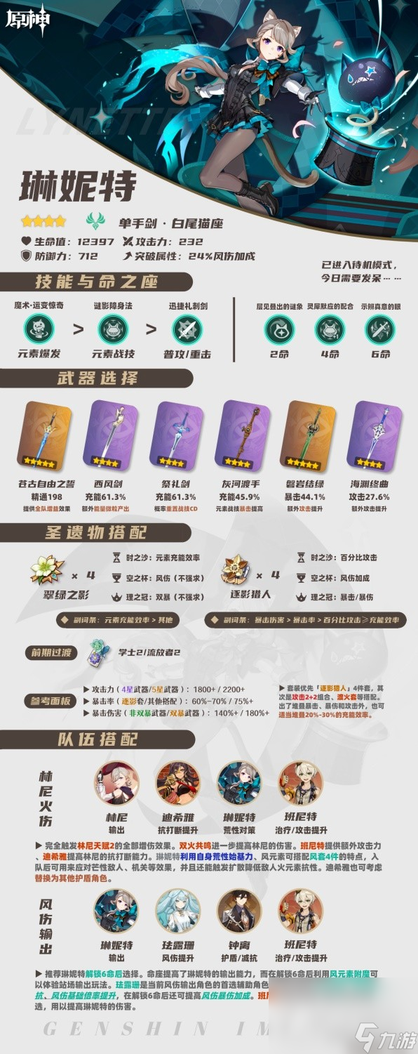 《原神》4.0琳妮特全面培养攻略