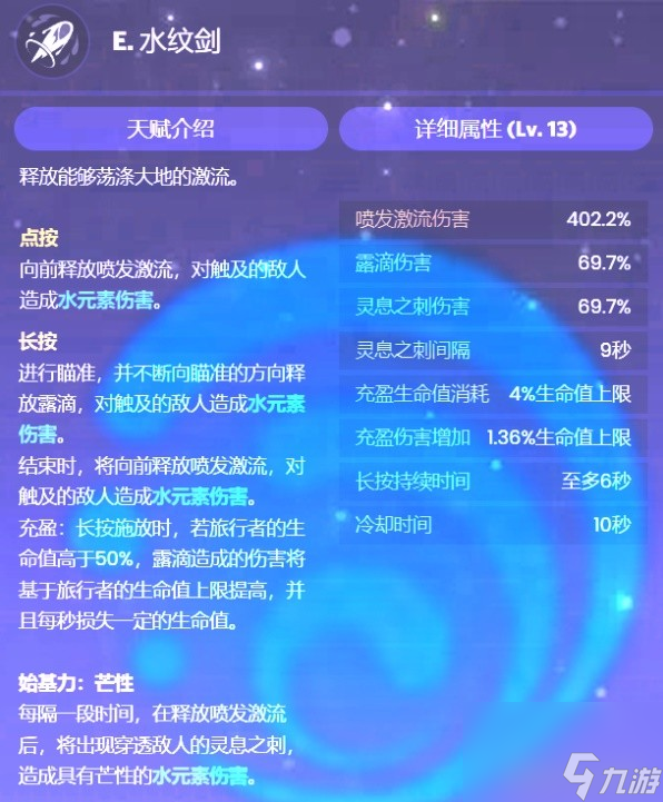 《原神》4.0版本水主技能介绍与圣遗物、武器选择推荐