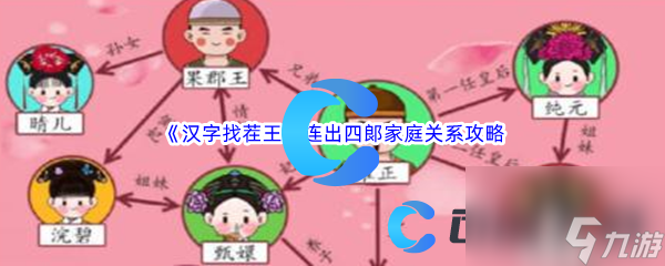 《汉字找茬王》连出四郞家庭关系通关攻略