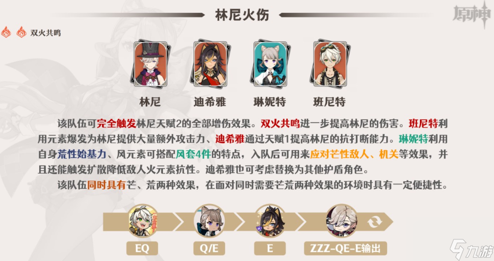 原神琳妮特阵容要如何选择