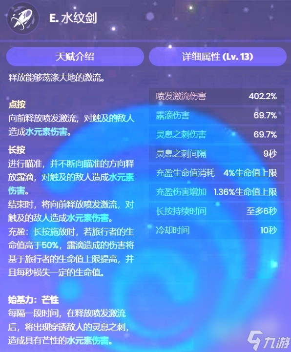 《原神》4.0水主技能介绍与圣遗物、武器选择推荐攻略