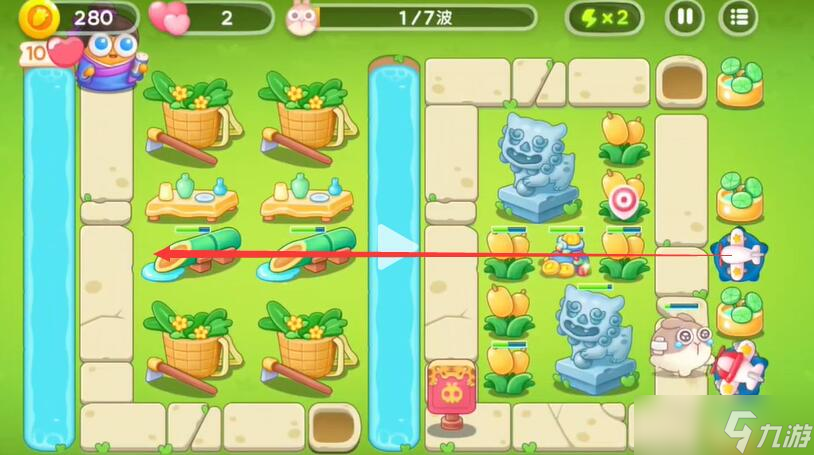 保卫萝卜4七夕鹊桥会第8关攻略