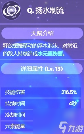 原神40版本水主技能说明和圣遗物武器选择指南