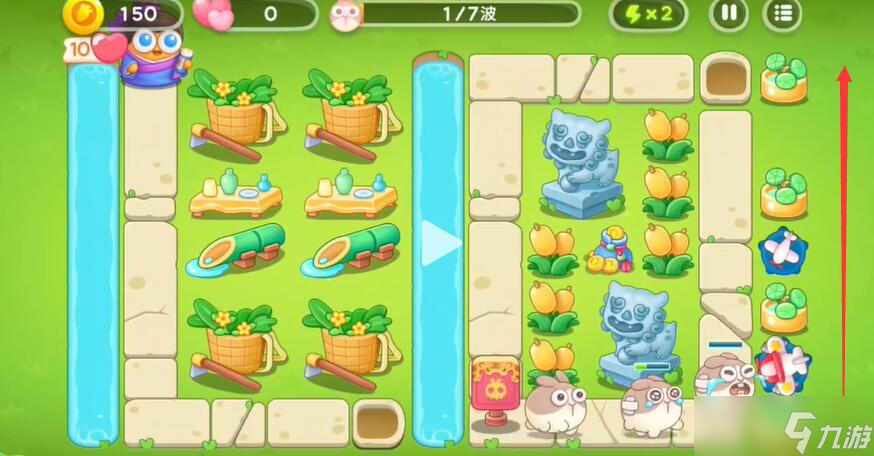 保卫萝卜4七夕鹊桥会第8关攻略