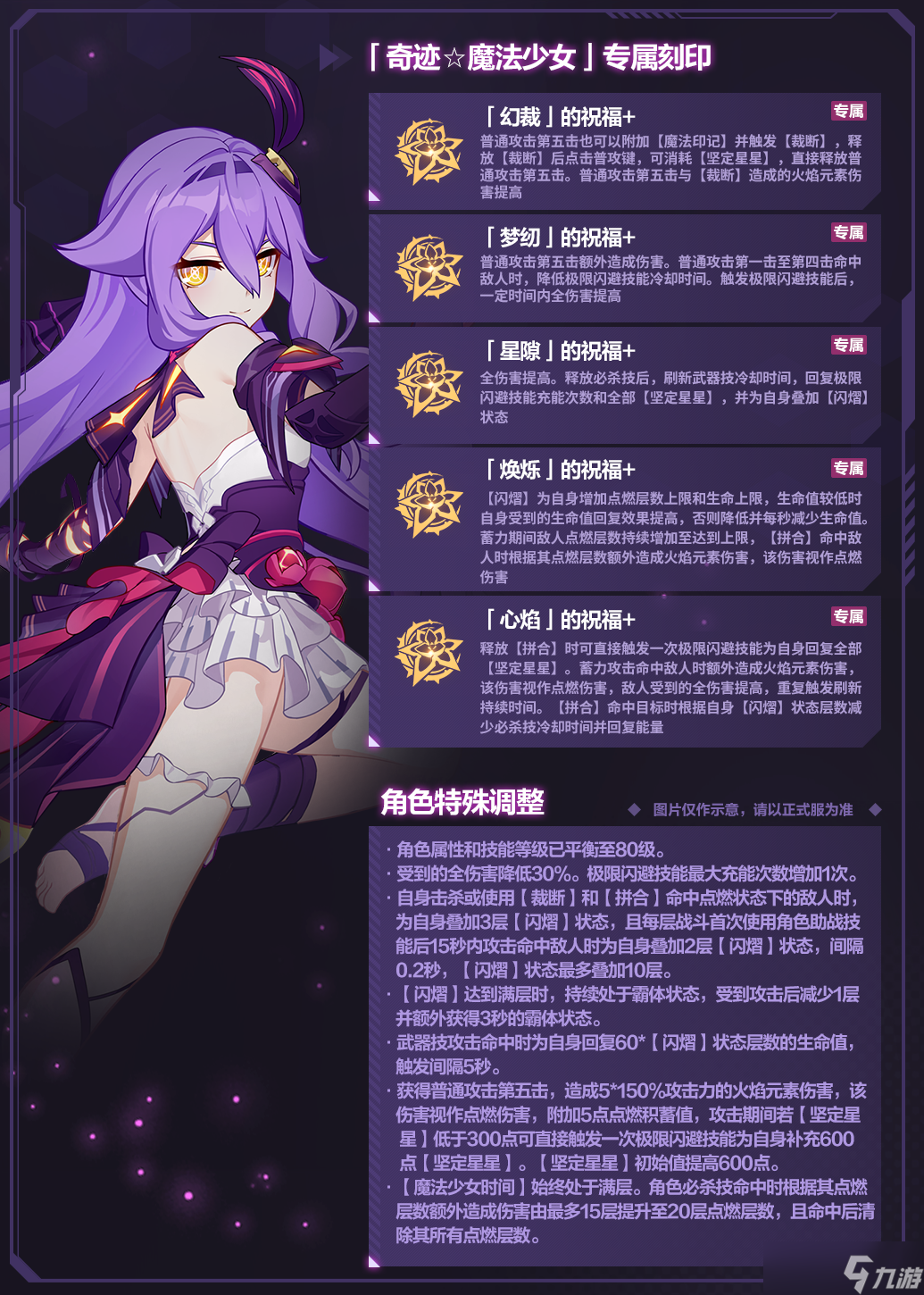 崩坏3奇迹魔法少女乐土专属刻印效果