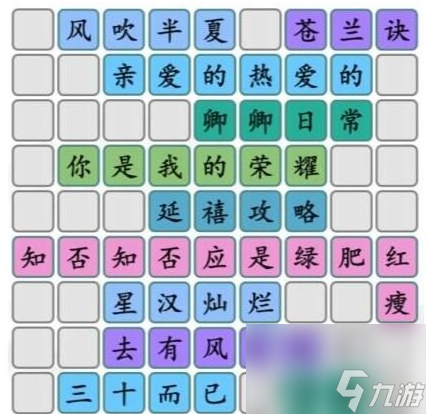 《漢字找茬王》拼出好看的甜劇 拼出好看的甜劇通關(guān)心得