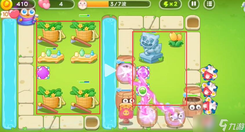 保卫萝卜4七夕鹊桥会第8关攻略