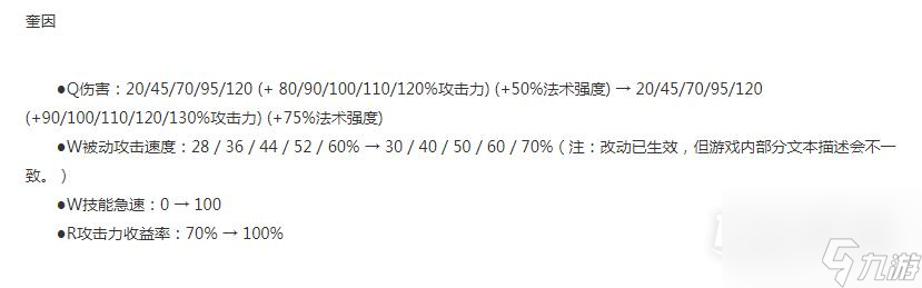 LOL13.16版本斗魂竞技场奎因加强详情