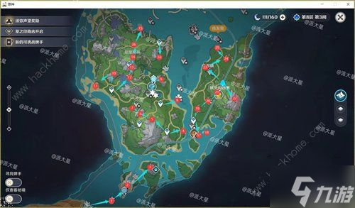 原神4.0水神瞳收集路线分布图 85个水神瞳在哪