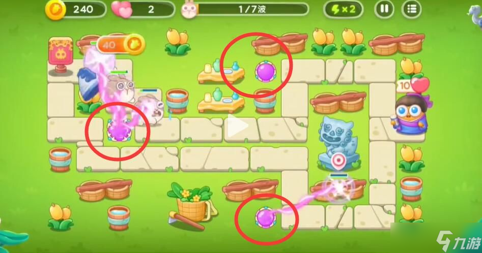 保卫萝卜4七夕鹊桥会第一关攻略大全 七夕鹊桥会第1关图文过关介绍