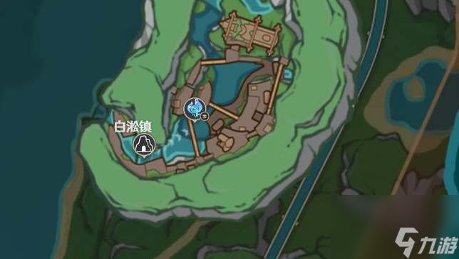 原神白淞镇水神瞳位置在哪
