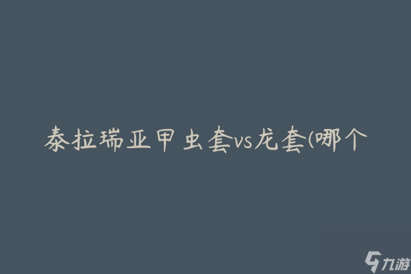 泰拉瑞亚甲虫套vs龙套(哪个更适合新手玩家?)