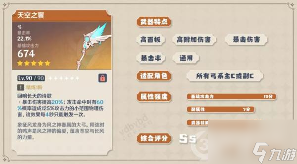 <a id='link_pop' class='keyword-tag' href='https://www.9game.cn/yuanshen/'>原神</a>武器天空之翼分析