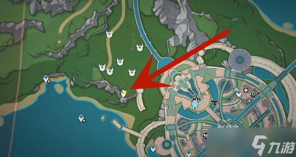 原神蔷薇彩虹采集路线图