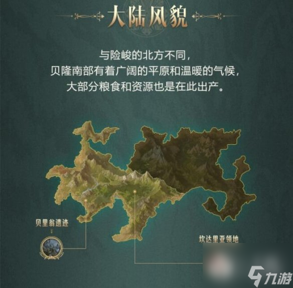 《命运方舟》贝隆南部新大陆一览