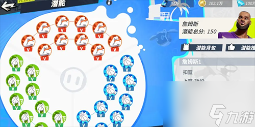 全明星街球派对詹姆斯潜能怎么搭配