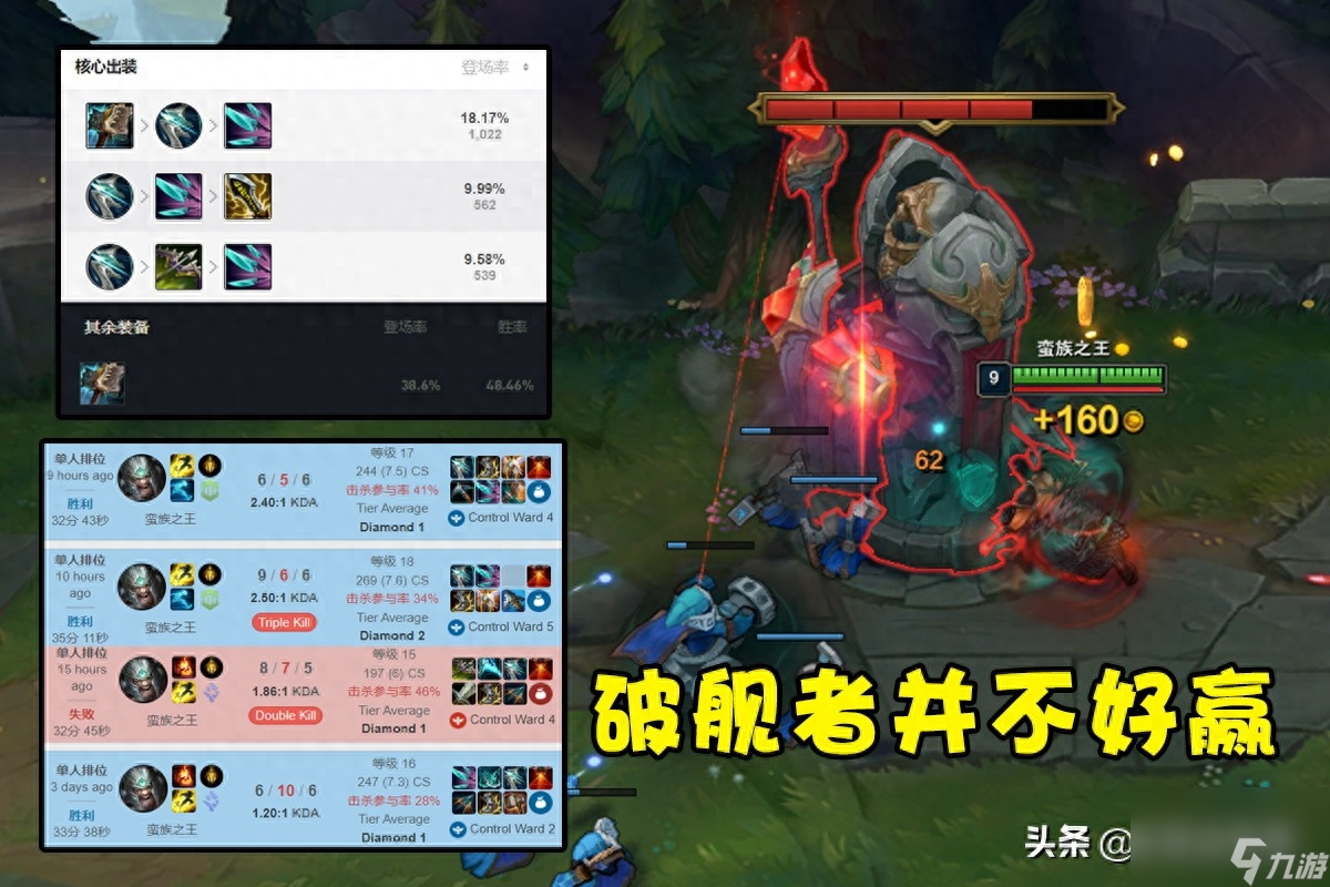 英雄联盟蛮王出装思路（LOL嗜血流蛮王打法介绍）