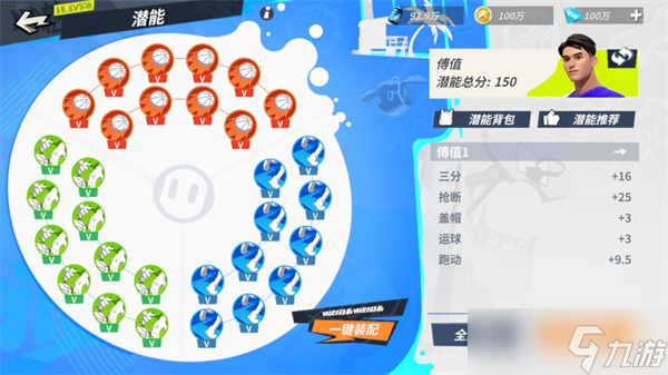 全明星街球派对傅值属性/技能/潜能/玩法攻略