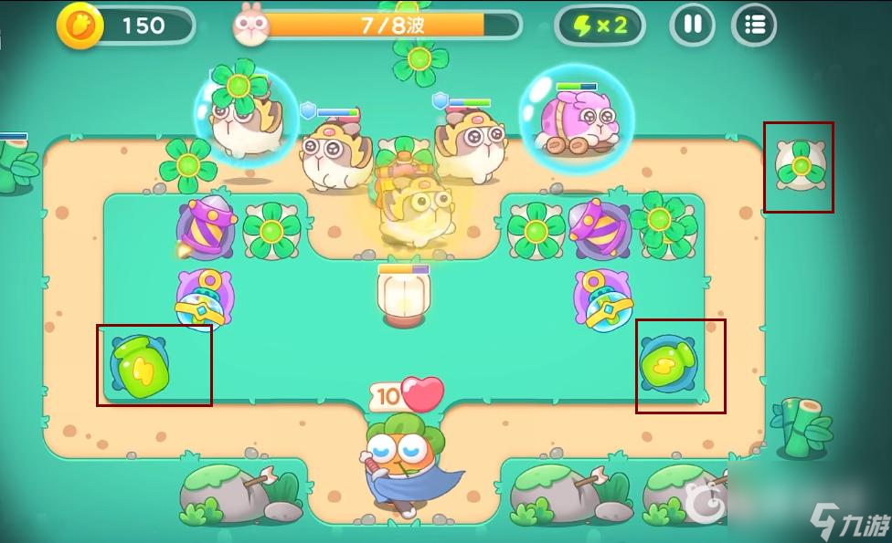 保卫萝卜4的第27关怎么过   保卫萝卜4泡泡塔