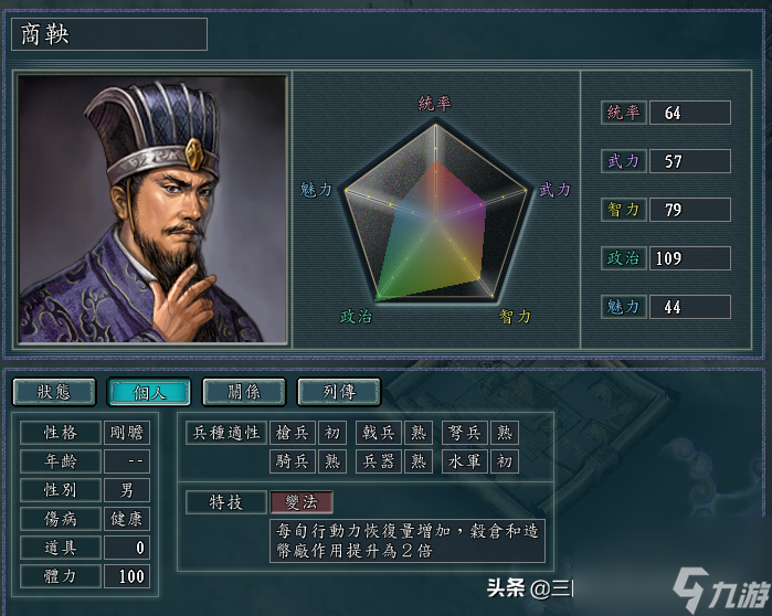 三国志11：游戏开局最强的4个特技，个个都有难以估量的价值