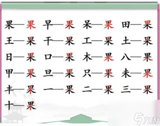 漢字找茬王果找出21個字怎幺過關(guān) 漢字找茬王果找出21個字的通關(guān)答案分享